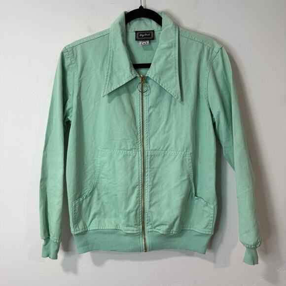 Big Bud Press Jackets & Blazers - Big Bud Press Work Wear Jacket Bomber Mint Green Small Cotton Full Zip Mechanic